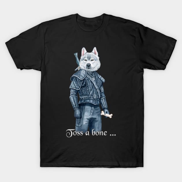 Husky Witcher T-Shirt by Lucia